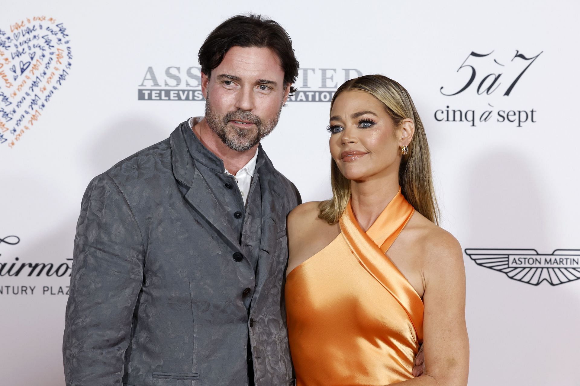 Aaron Phypers and Denise Richards (Image via Getty)